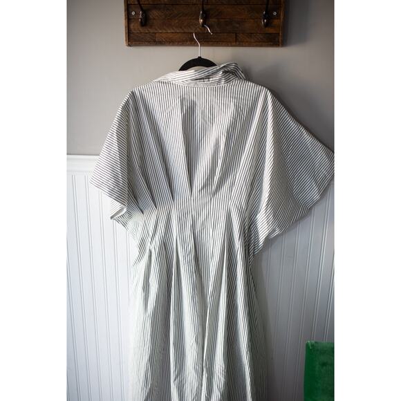 Anthropologie The Tobie Button-Front Pleated Shirt Dress by Exquise 2X - Picture 5 of 5